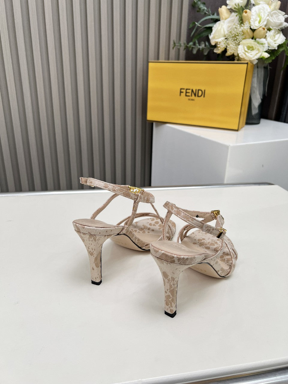 Monogram Leather Heels | Premium Lambskin Lined Ballet Shoes