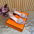 Roman Heel Leather Sandals | Vintage Elegant Block Heel Sandals