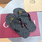 Double Buckle Flat Flip Flops | Luxury-Inspired Summer Slides