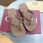 Double Buckle Flat Flip Flops | Luxury-Inspired Summer Slides