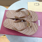 Double Buckle Flat Flip Flops | Luxury-Inspired Summer Slides