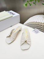 Fur Leather Slide Sandals | Premium Shearling Summer Slippers