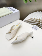 Fur Leather Slide Sandals | Premium Shearling Summer Slippers