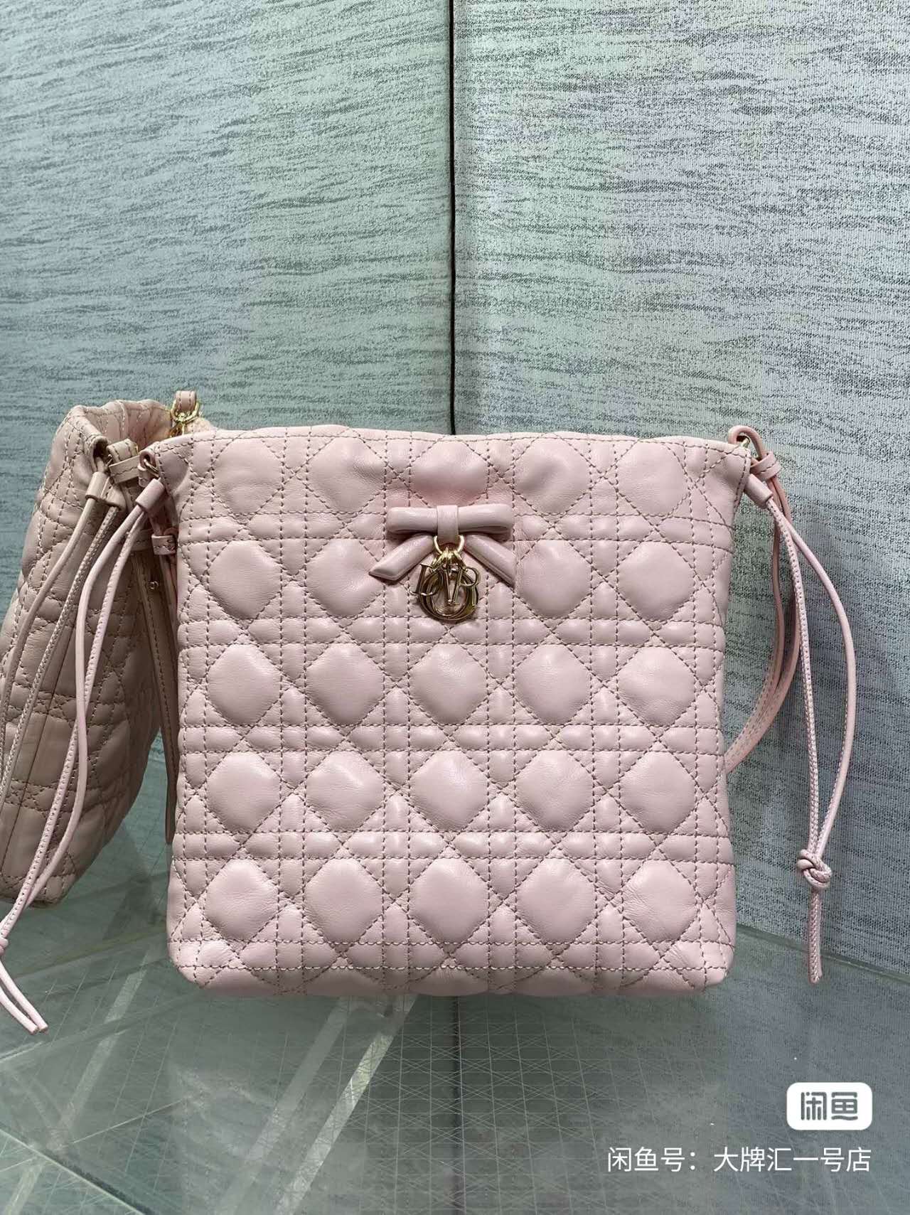 Quilted Mini Drawstring Bucket Bag (Premium Quality+)