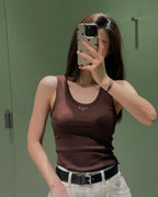 2025 Women’s Ribbed Cotton Logo Tank Top