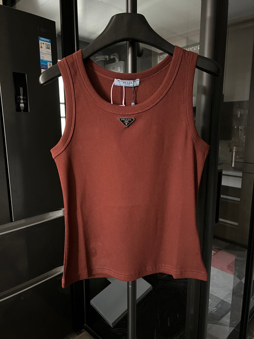 2025 Women’s Ribbed Cotton Logo Tank Top