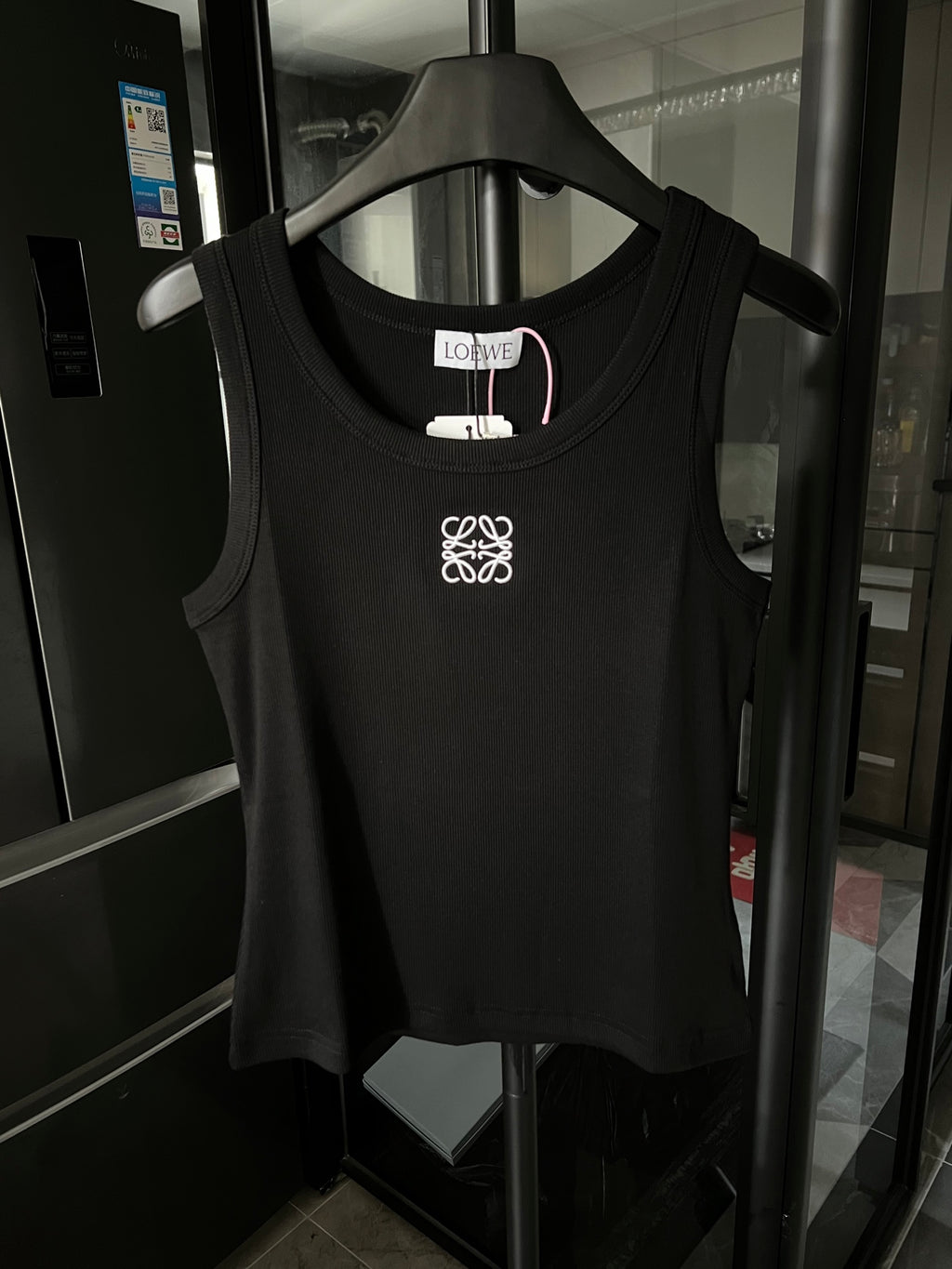 2025 Women’s Ribbed Cotton Embroidered Tank
