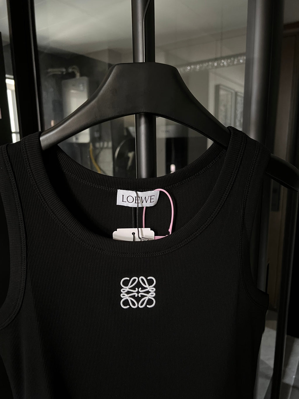 2025 Women’s Ribbed Cotton Embroidered Tank