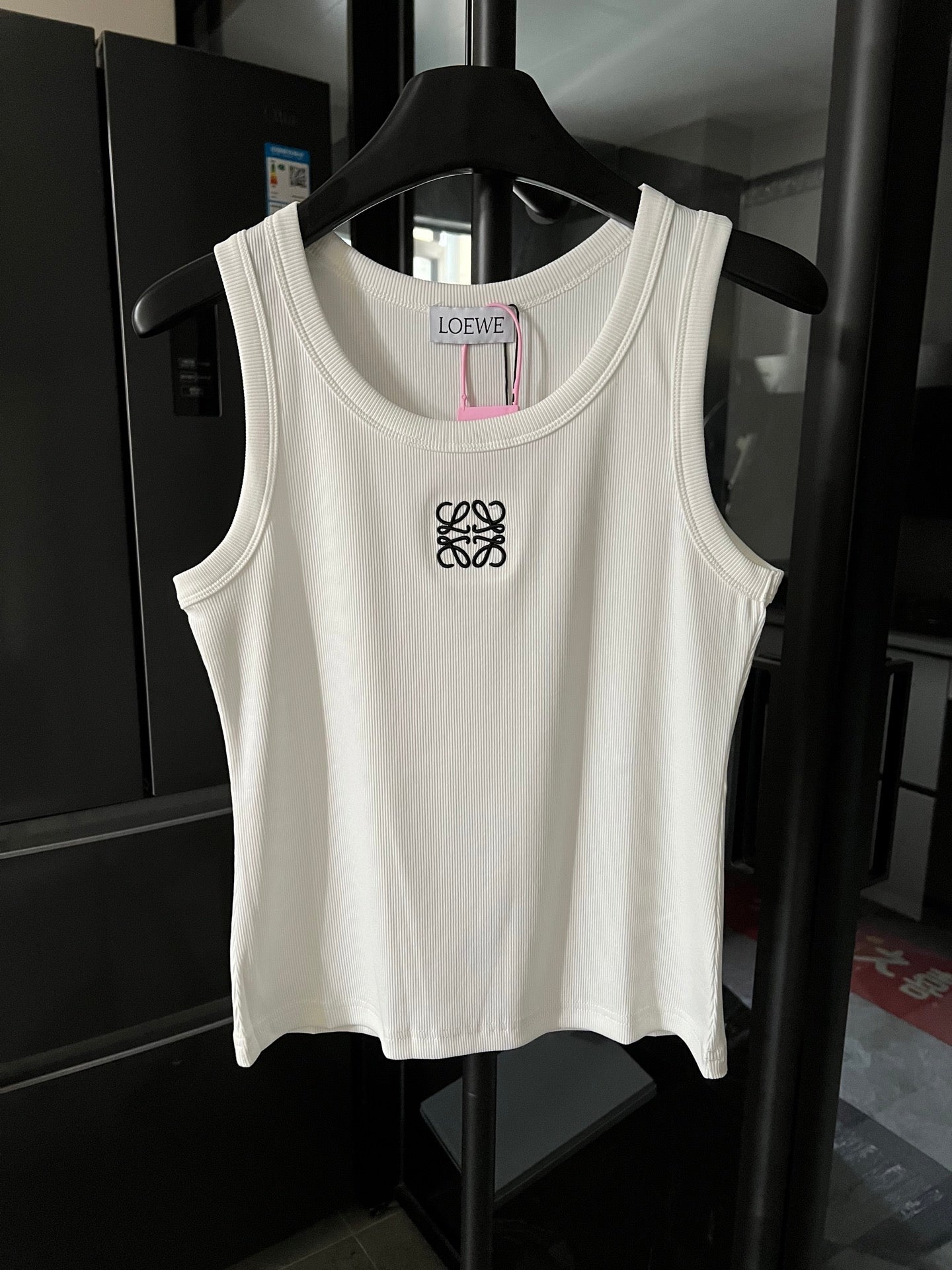 2025 Women’s Ribbed Cotton Embroidered Tank