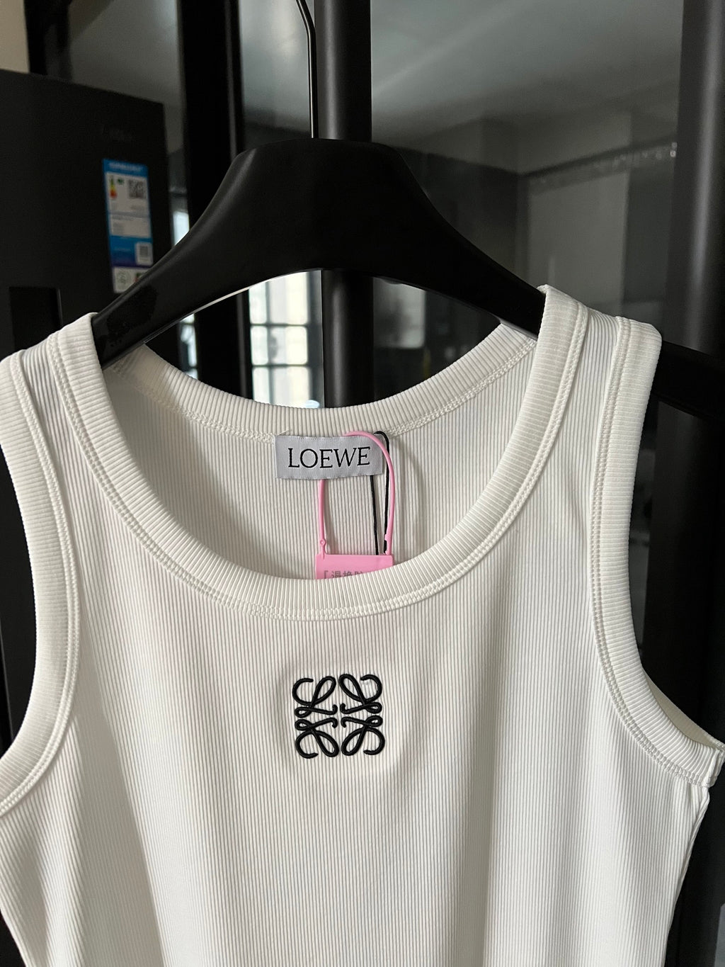 2025 Women’s Ribbed Cotton Embroidered Tank