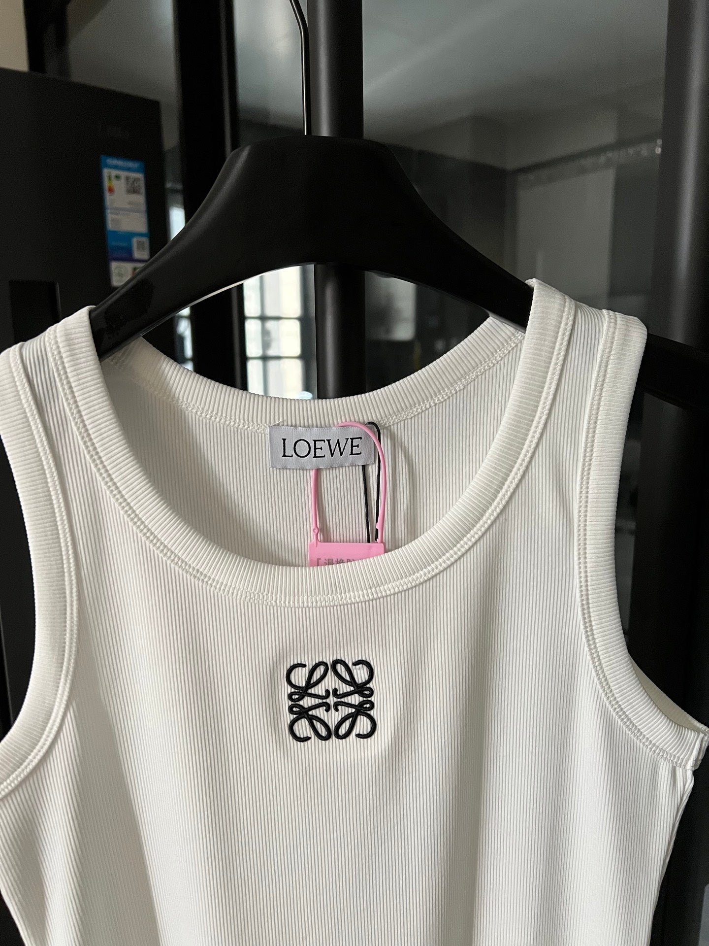 2025 Women’s Ribbed Cotton Embroidered Tank