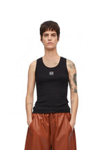2025 Women’s Ribbed Cotton Embroidered Tank