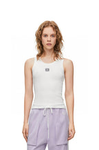 2025 Women’s Ribbed Cotton Embroidered Tank