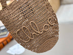 Premium Raffia Leather Tote Bag