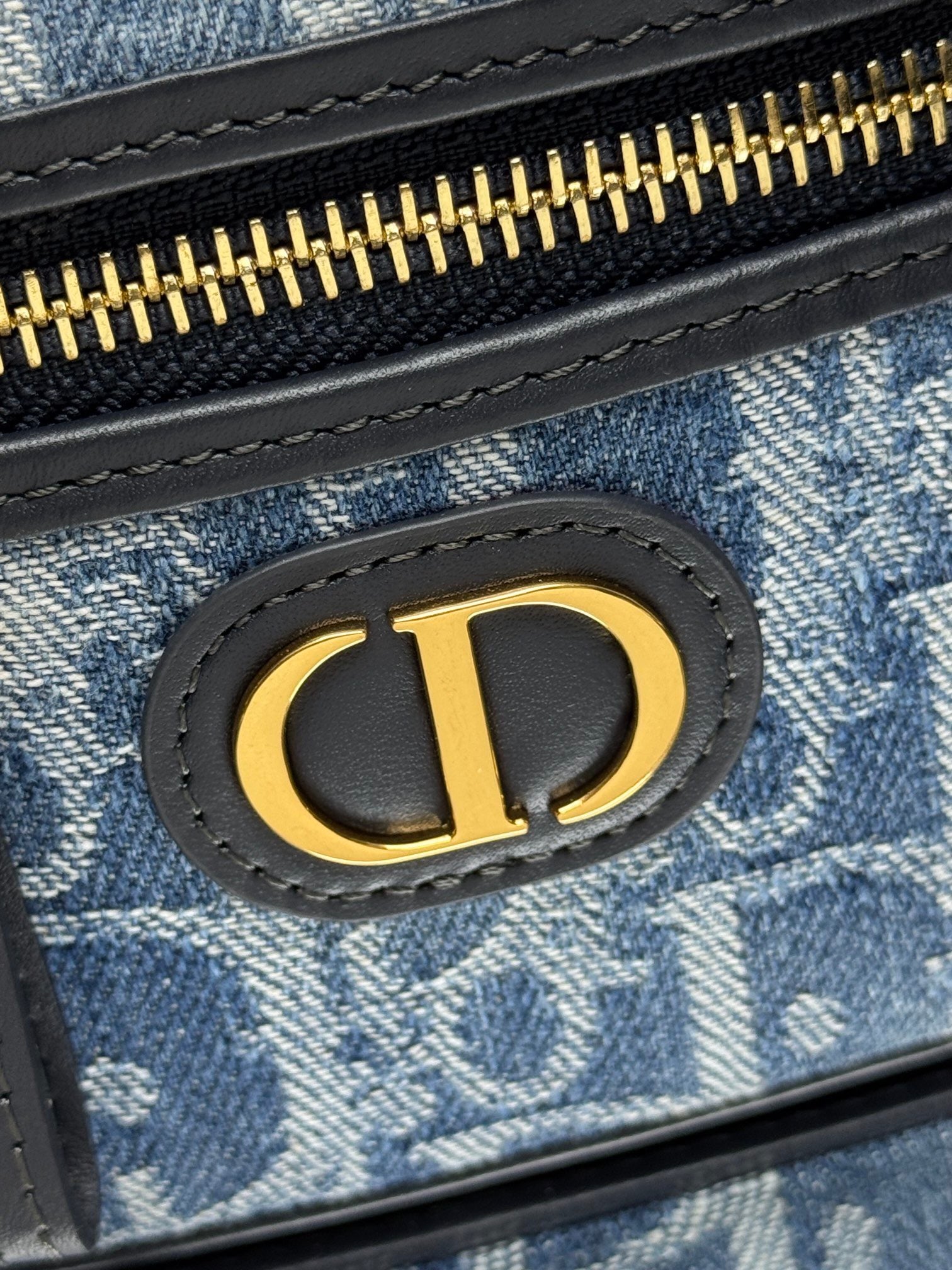 Mini Vanity Bag (Blue Monogram Style) - Premium Quality