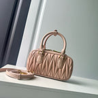 Mini Lambskin Ruched Shoulder Bag