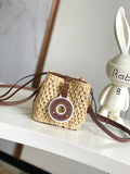 Mini Raffia Bucket Bag - (Premium Quality)