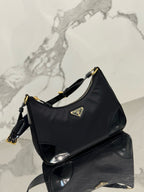 New Arrival | Modern Nylon & Patent Leather Shoulder Bag
