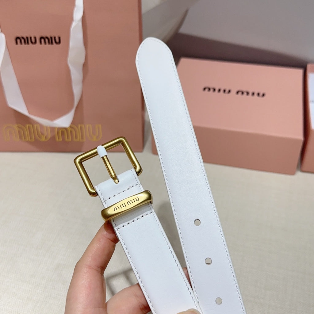 3.0cm Double-Sided Genuine Leather Belt