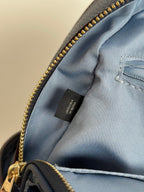 Denim Monogram Backpack, Classic Everyday Style