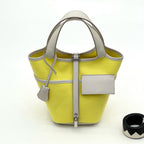 Cow Leather Two-Way Tote Bag – 18 × 14 × 19 cm