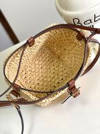 Mini Raffia Bucket Bag - (Premium Quality)