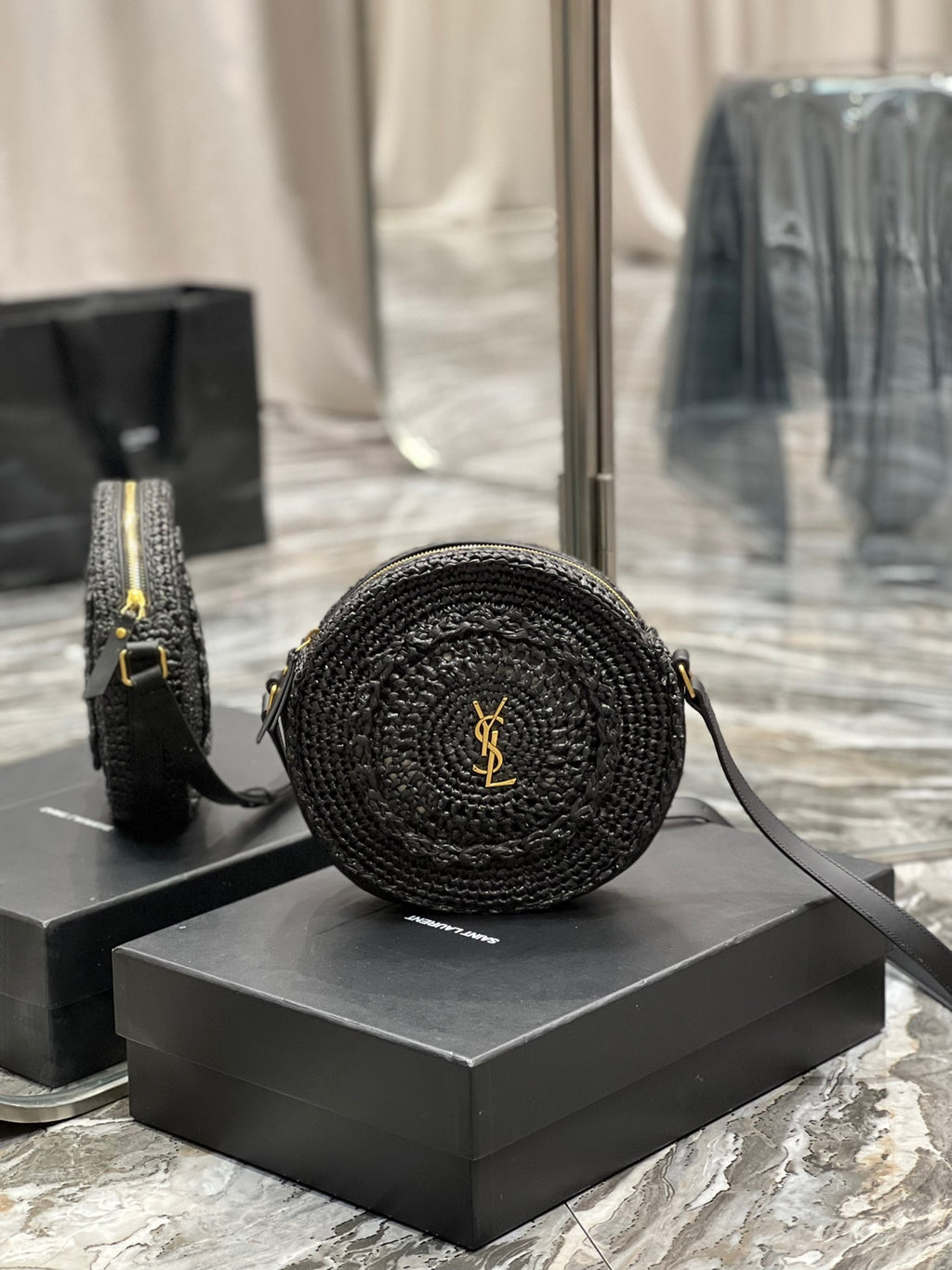 Premium Quality Round Raffia Woven Bag