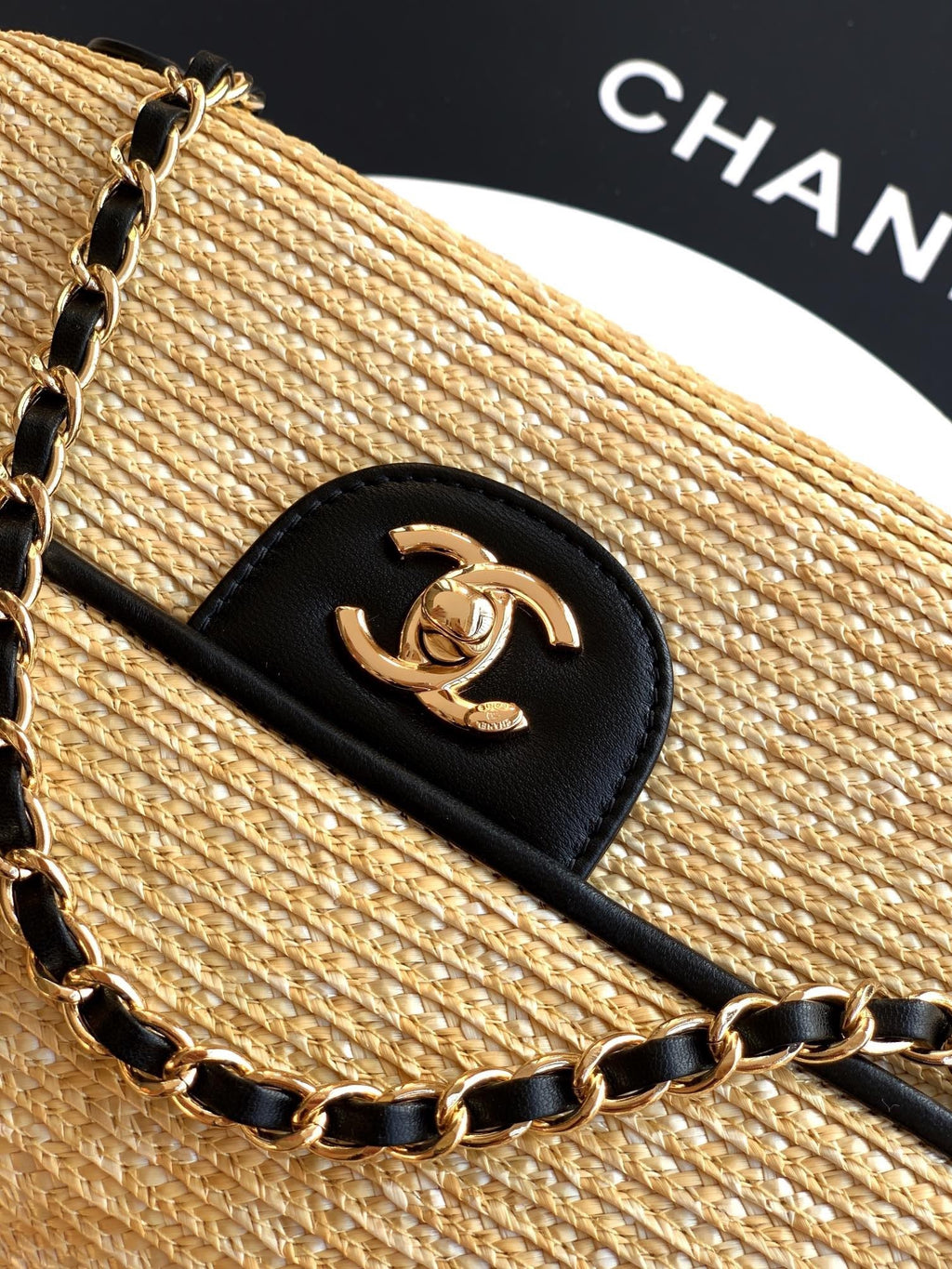Large Woven Flap Bag   (Premium Quality)