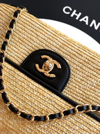 Large Woven Flap Bag   (Premium Quality)