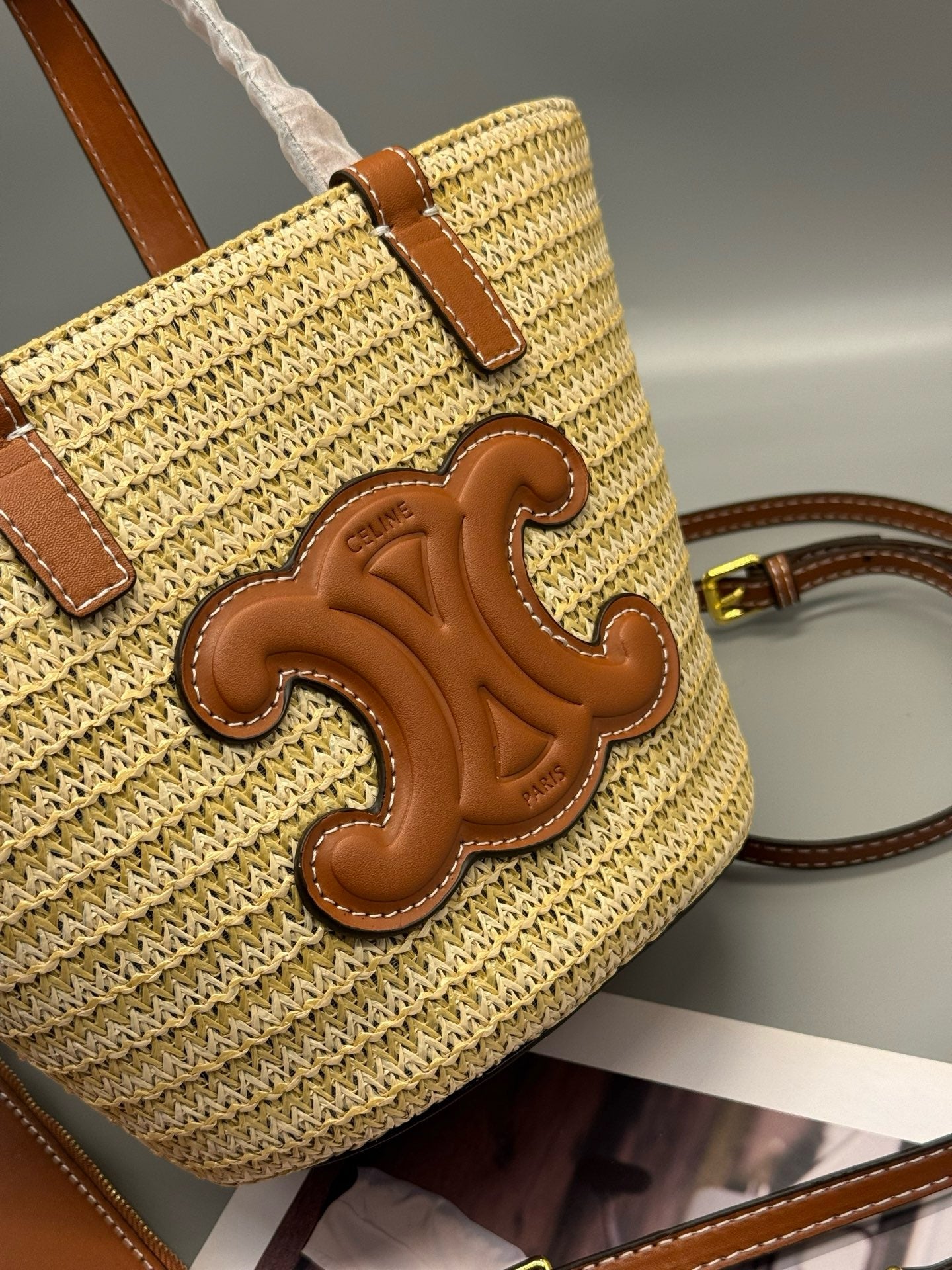 Raffia Handwoven Mini Tote Bag | Moroccan Craft