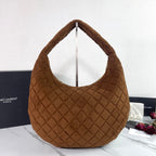 ICARE Large Suede Hobo Bag