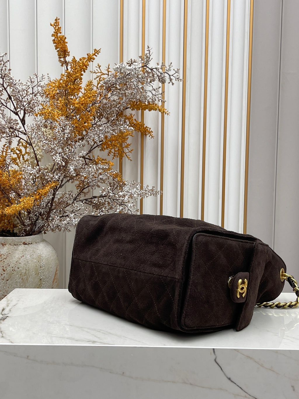 Small Hobo Shoulder Bag – Fine Grain Textured Leather, 26×30cm
