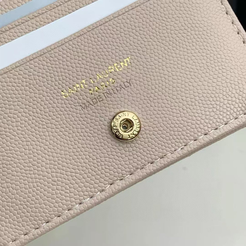 Folded Leather Wallet with Card Holder