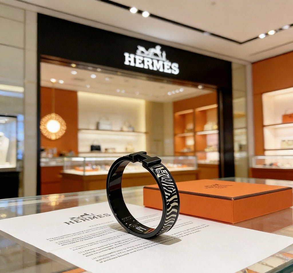 Elegant Enamel Bangle Bracelet ✨
