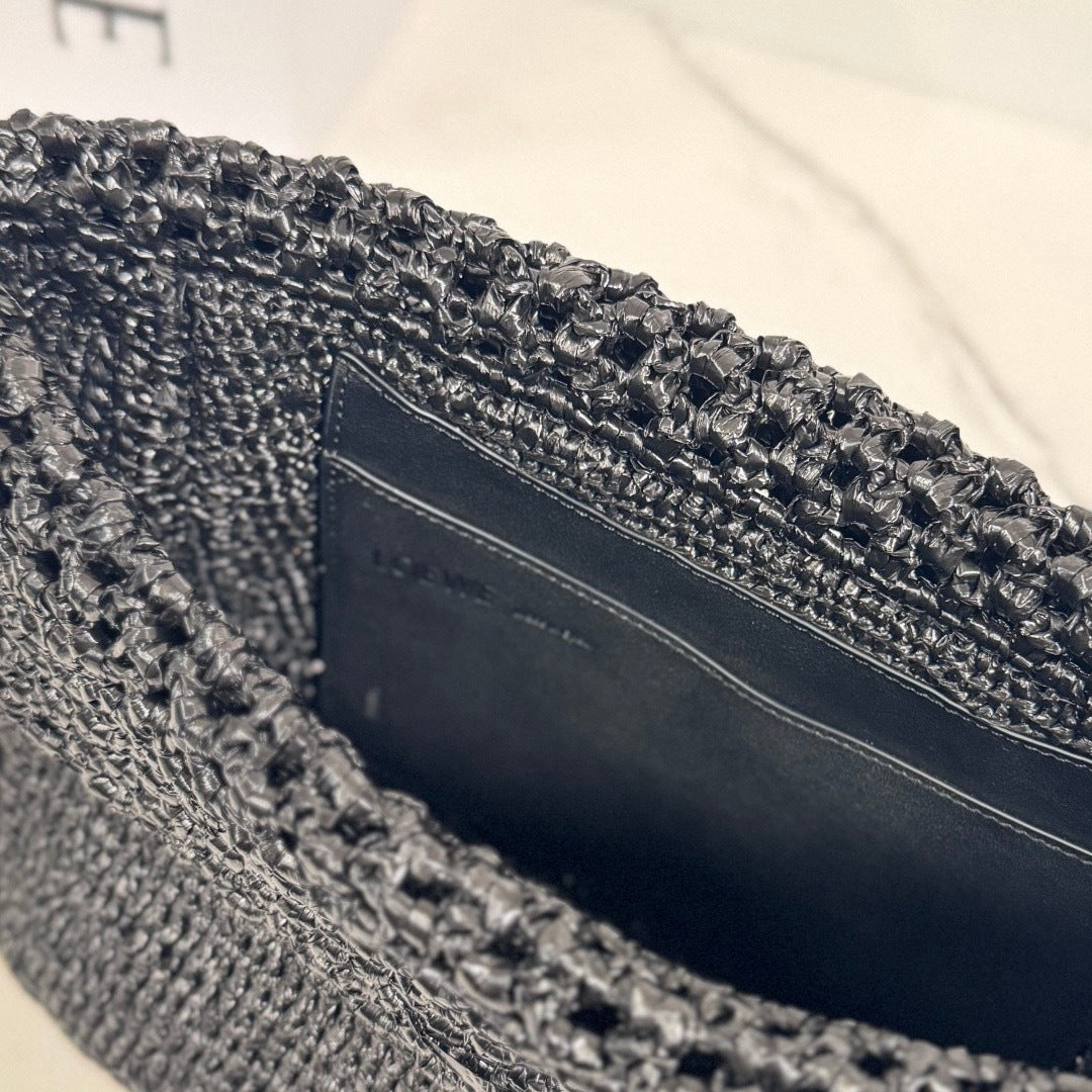 Medium Raffia & Leather Ola Handbag (Premium Quality)
