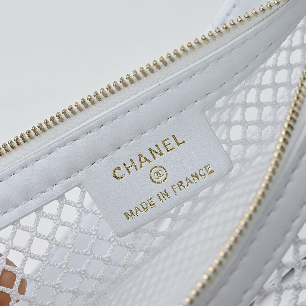 Mesh & Leather Chain Bag