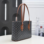 Vintage Tote Bag | Double Zip Design & Adjustable Handles