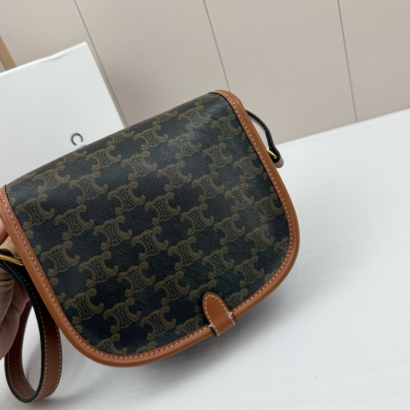 Monogram Saddle Bag – Compact Everyday Elegance