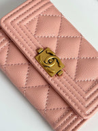 Quilted Card Holder Wallet