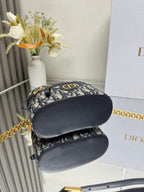 Mini Vanity Bag (Blue Monogram Style) - Premium Quality