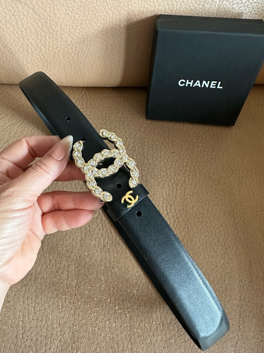 Classic Double Logo Chain Belt (Red)