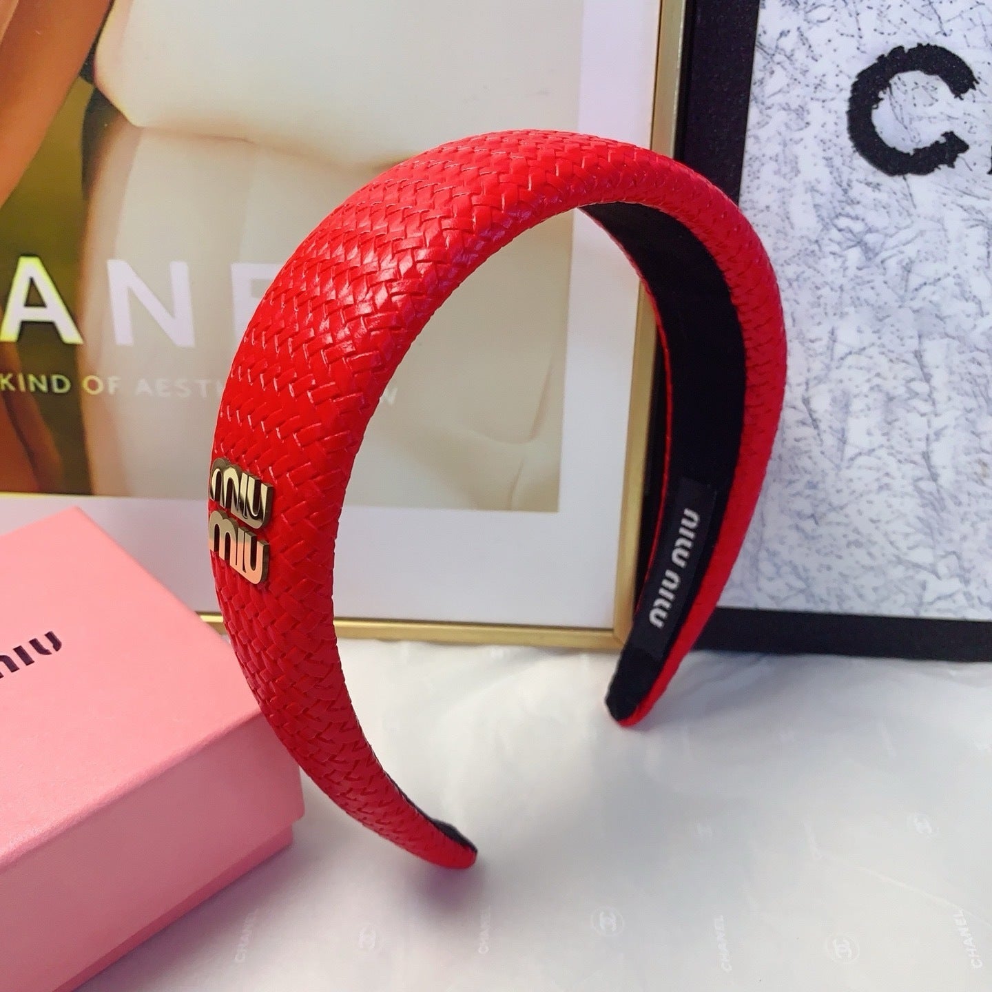 Luxury Wide Logo Headband — Elegant & Versatile