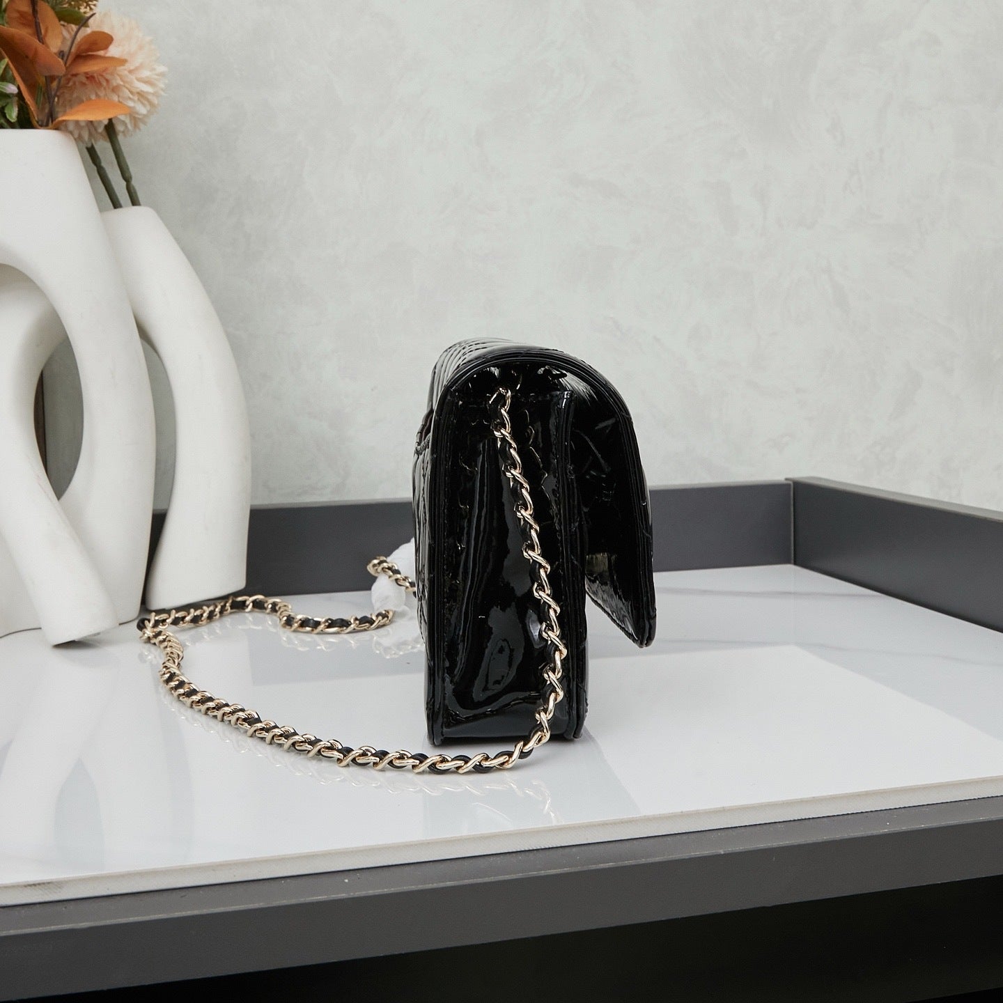 Patent Leather WOC Chain Bag