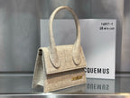 Chic Mini Top Handle Bag | Structured Fabric Design with Bold Logo Detail