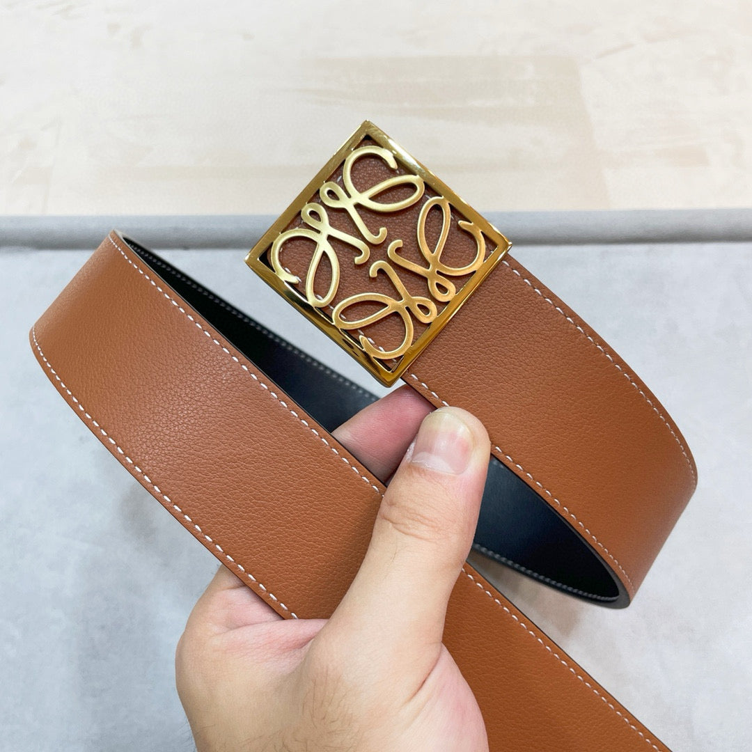 3.8 cm Reversible Calfskin Belt
