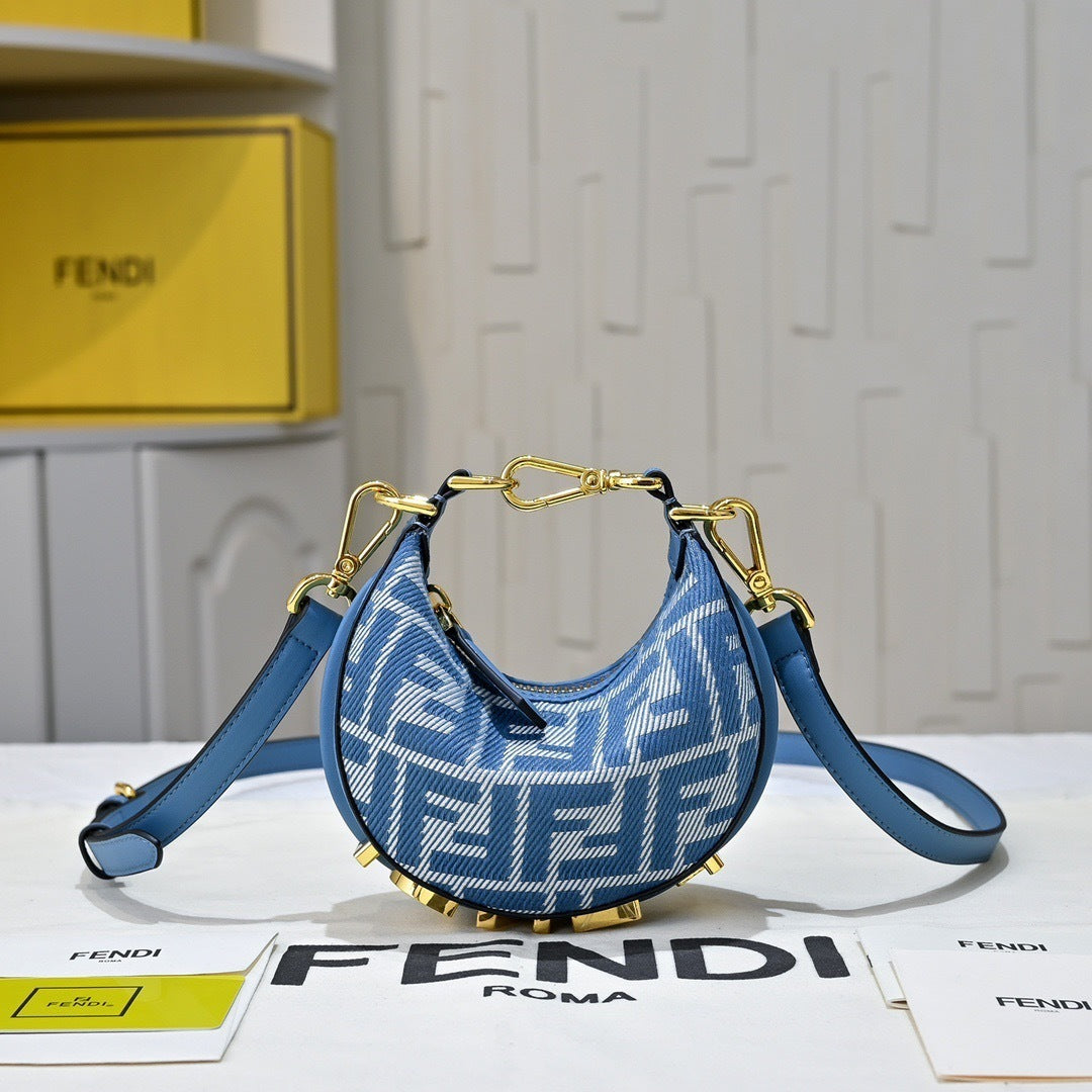 Crescent Shoulder Bag with Strap