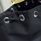 Nylon & Calfskin Backpack