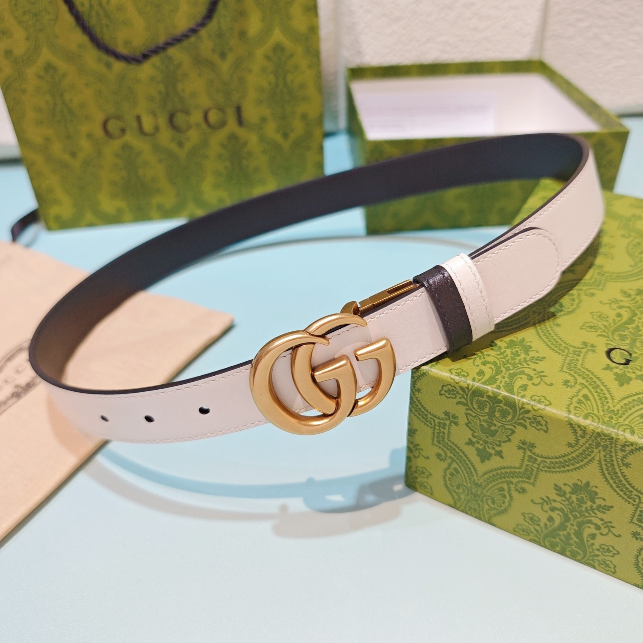 3.0cm Double-Sided Leather Belt