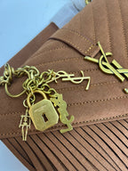 Monogram Tassel Shoulder Bag | Suede Finish