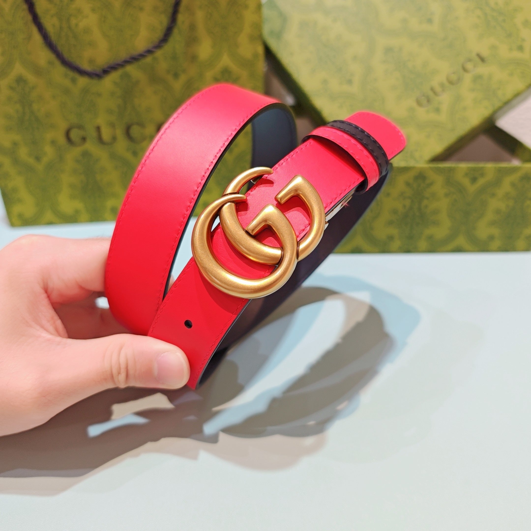 3.0cm Double-Sided Leather Belt